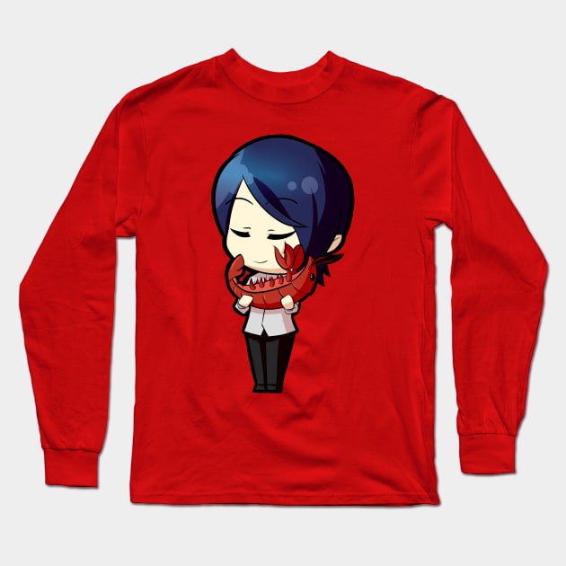 Chibi Yusuke Kitagawa - Persona 5 Long Sleeve T-Shirt by MangaXai